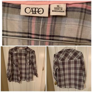 Cato plaid shirt